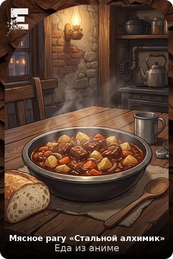 Мясное рагу «Стальной алхимик»