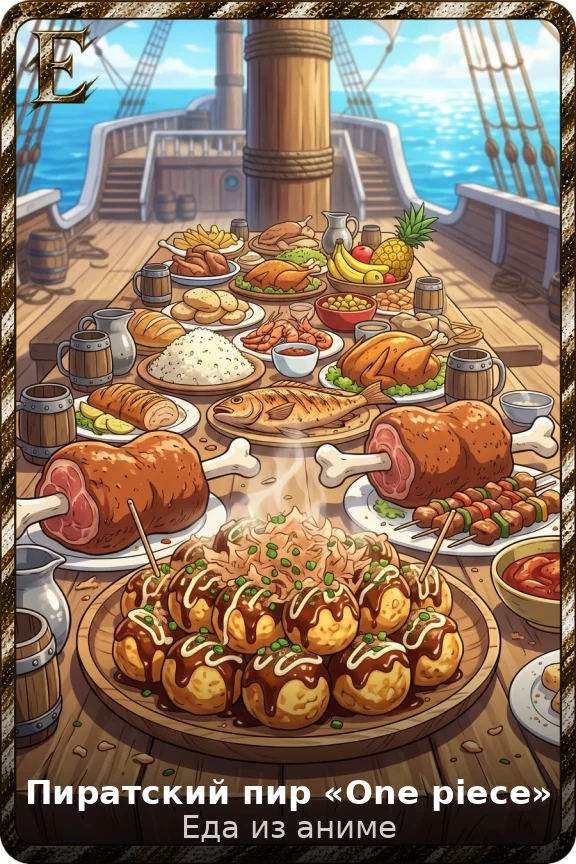 Пиратский пир «One piece»